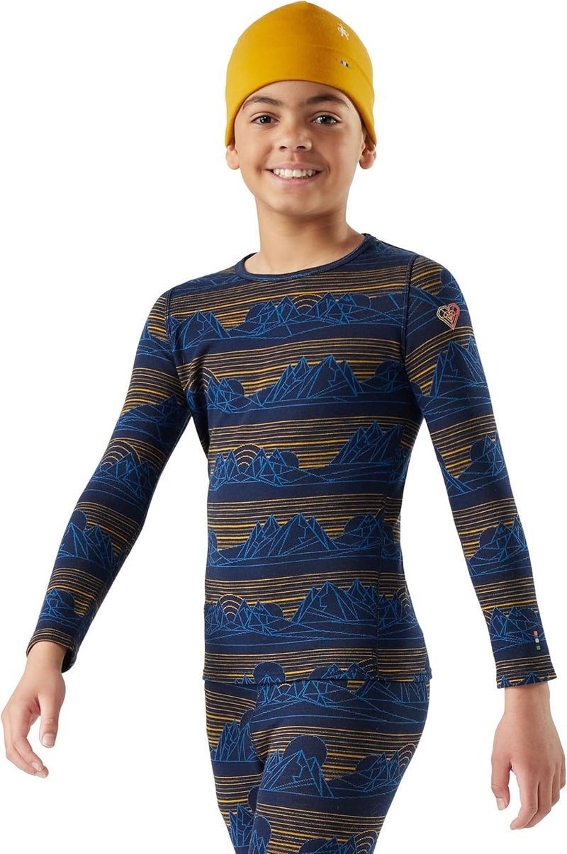 Kid's Classic Thermal Merino Base Layer Crew for Boys and Girls